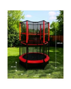 Trampolin sa zaštitnom mrežom 140 cm