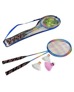 Set za badminton s 2 reketa i 3 loptice