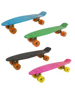 Skateboard s LED kotačima i signalne boje