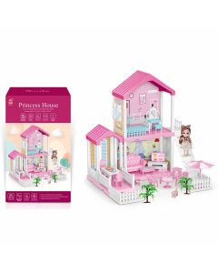 Kuća za lutke, bijelo-roza