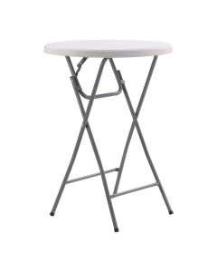 Ovalni barski stol 80 cm, bijele boje