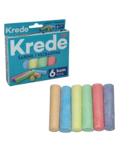 Set jumbo kreda u boji, 6/1 pak, kutija