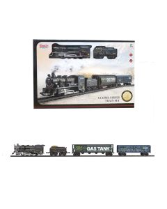 Željeznički set, 74.4 cm, na baterije, parna lokomotiva