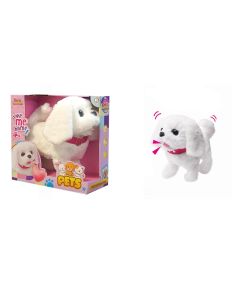 My Pet, bijeli plišani psić na baterije, 25cm, laje