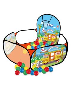 Kućica igraonica crveno-plava